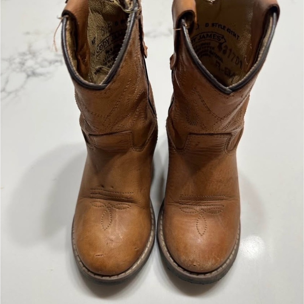 Kids Brown Leather Boots